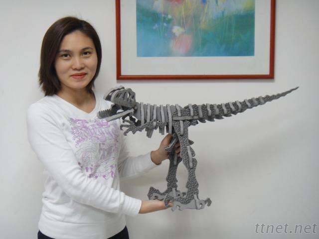 DIY 3D Wooden-like Foam Middle Dinosaur Kits