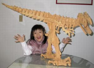 3D Large Wooden-like Foam Dinosaur Puzzle